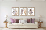 Gold Anatomy Wall Art Set of 3, Brain, Lungs, Heart Medical  Art Print