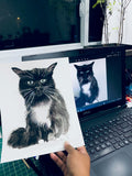 Custom Watercolor Pet / Human Portraits